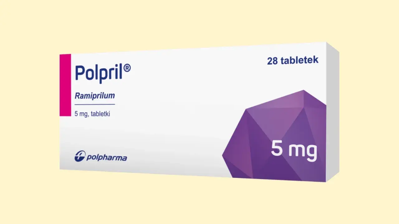 Opakowanie leku Polpril 5 mg. Przed zastosowaniem zapoznaj się z ulotką, by poznać możliwe polpril skutki uboczne.