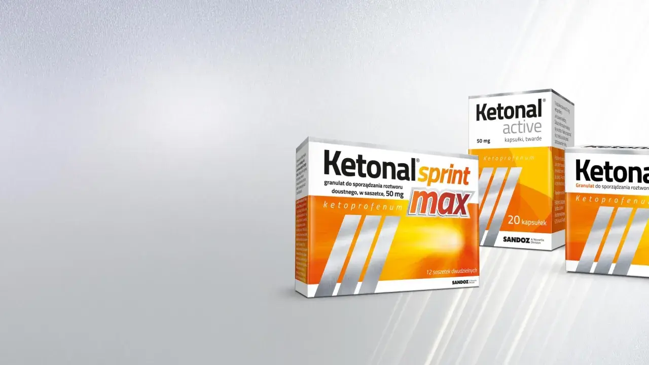 Ketonal Sprint Max i Ketonal Active to leki na ból i stan zapalny, zawierające ketoprofen.