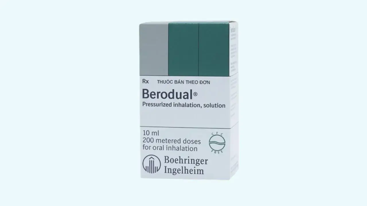 Opakowanie leku Berodual na co? To roztwór do inhalacji, który pomaga przy problemach z oddychaniem.