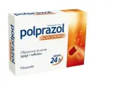 Opakowanie leku Polprazol, stosowanego na zgagę i refluks. Czy polprazol jest szkodliwy? Informacje na ulotce.