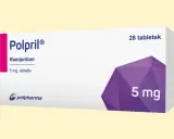Opakowanie leku Polpril 5 mg. Przed zastosowaniem zapoznaj się z ulotką, by poznać możliwe polpril skutki uboczne.