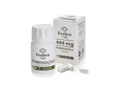 Opakowanie i kapsułki Fenbendazolu 444 mg od Fenben LAB. Produkt laboratoryjnie testowany, czystość >99%. Fenbendazol dla ludzi.