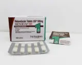 Opakowanie leku Mebendazol bez recepty, tabletki MENDITAJ 500mg. Skuteczny na owsiki, glisty i tęgoryjce.