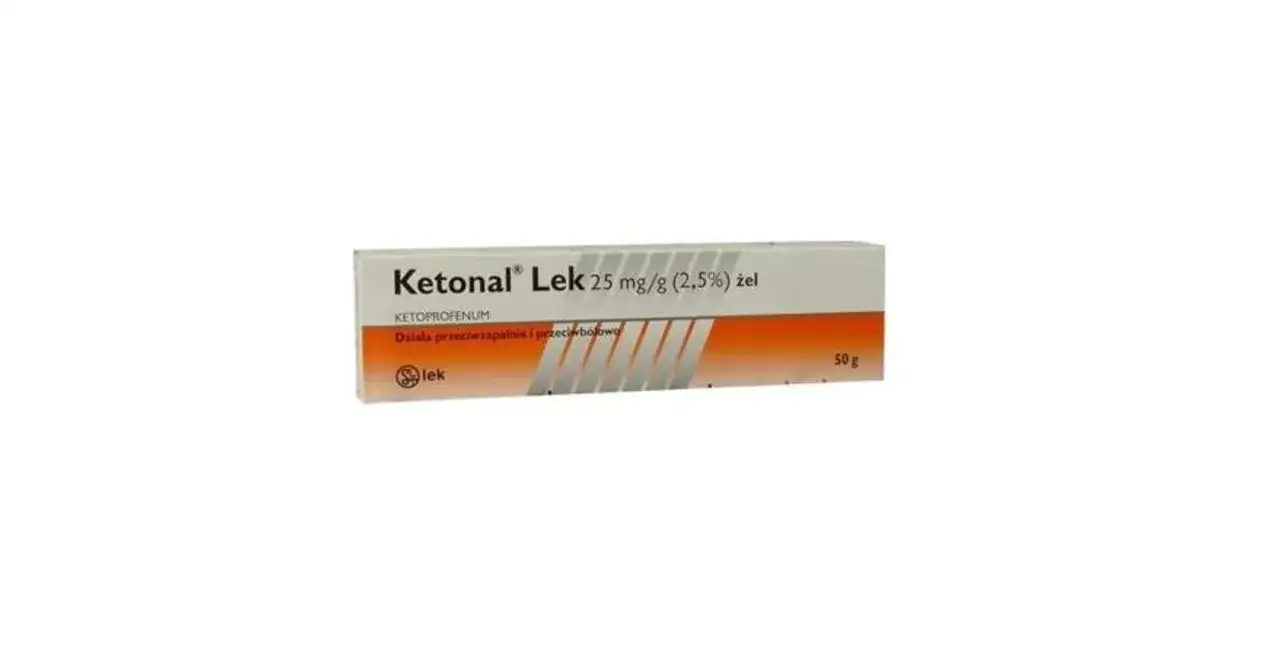 Ketonal żel 25 mg/g. Czy ketonal jest przeciwzapalny? Tak, działa przeciwzapalnie i przeciwbólowo. Opakowanie 50g.